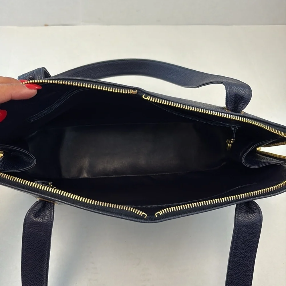CHANEL caviar leather